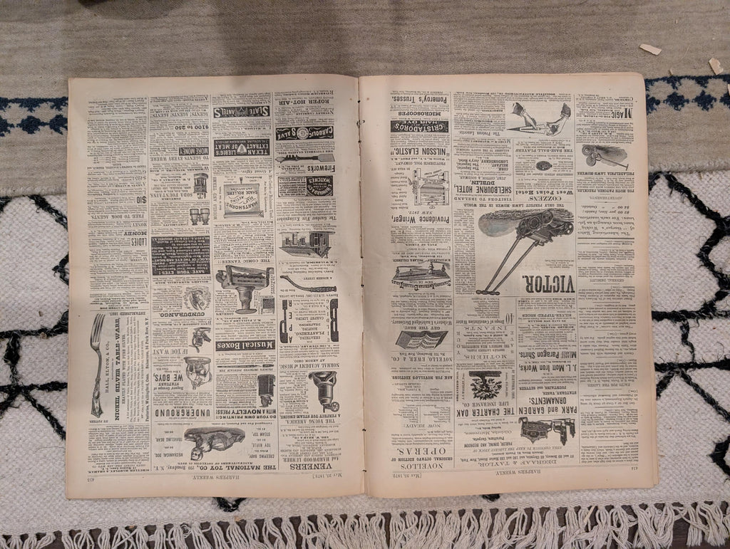 1872 Shah's Palace Teheran Harper's Weekly May 25 Jerusalem Under Temple