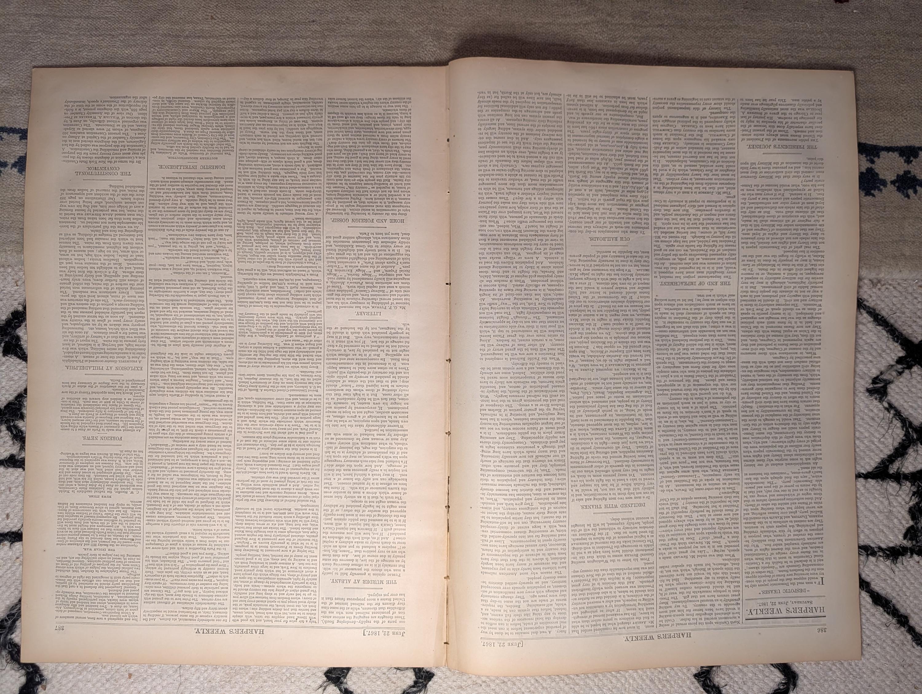 1867 Black Voters Washington D.C., Sing Sing Prison 16 Scenes, Queen Victoria — Jun 22