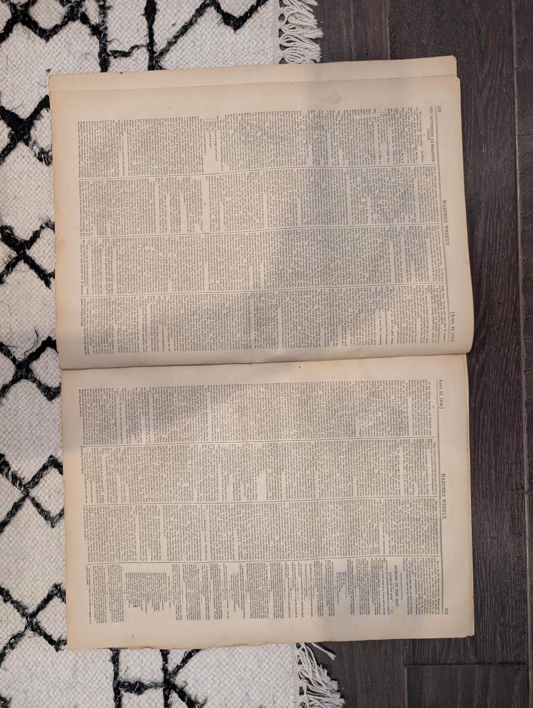 Harper's Weekly 1864 Metropolitan Fair April 23 Indian War Dance