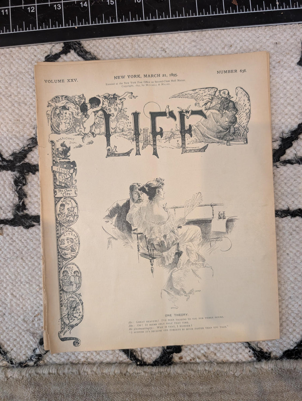 1895 LIFE Magazine — Lillie Langtry, Golf, Bloomers, Tammany Hall — March 21
