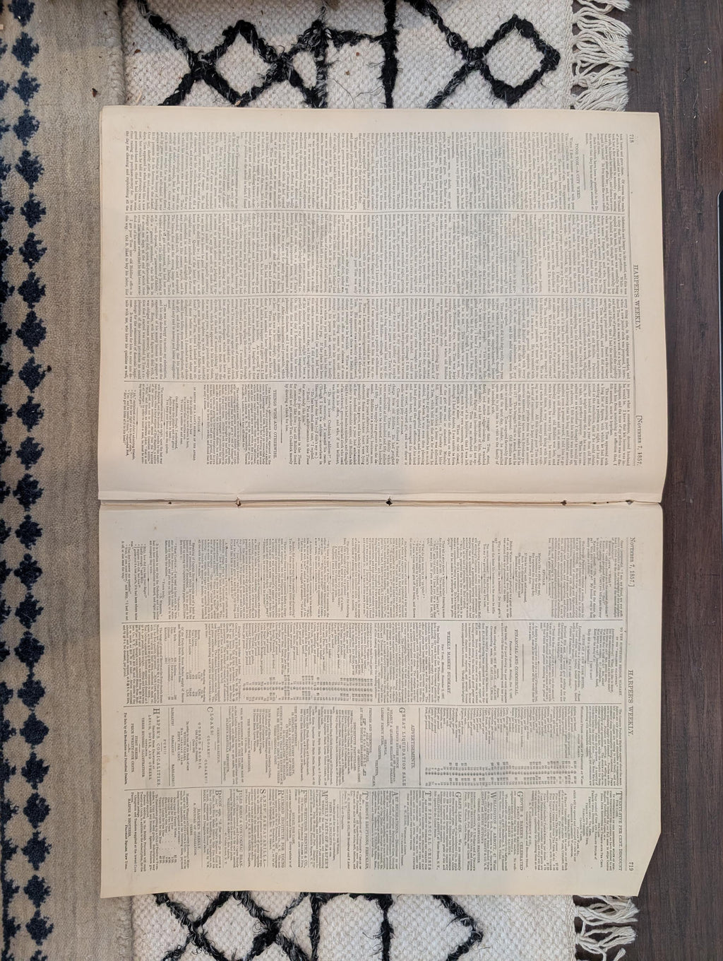 1857 Charles Dickens Harper's Weekly November 07 Election Day At The Polls