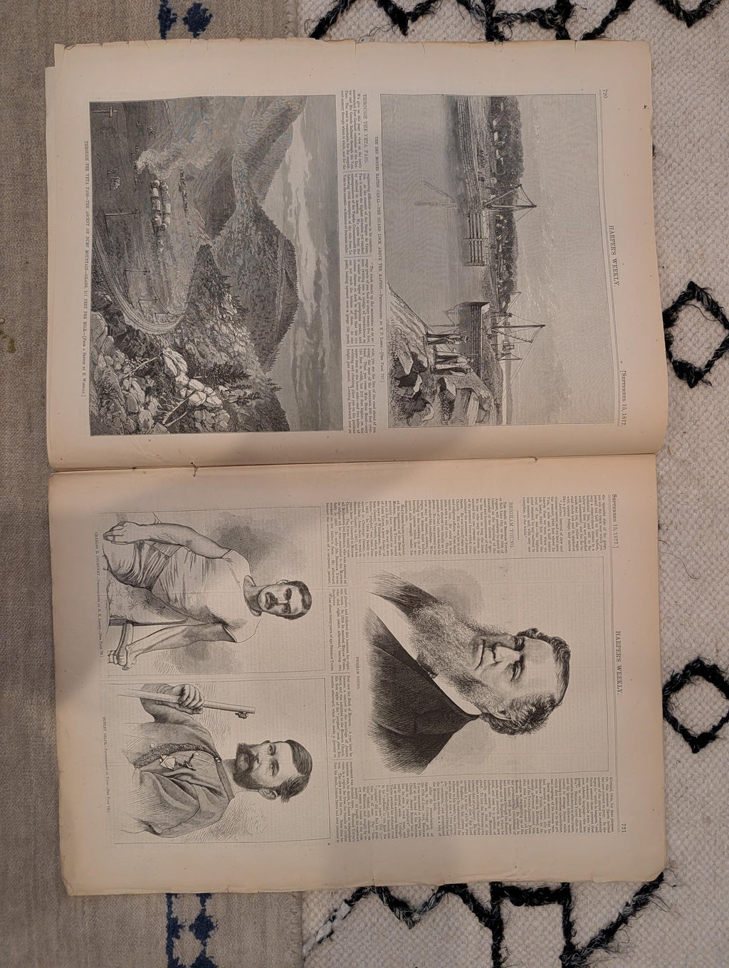 1877 Brigham Young Obituary, Cossacks vs. Bashi-Bazouks, Shumla — Sep 15
