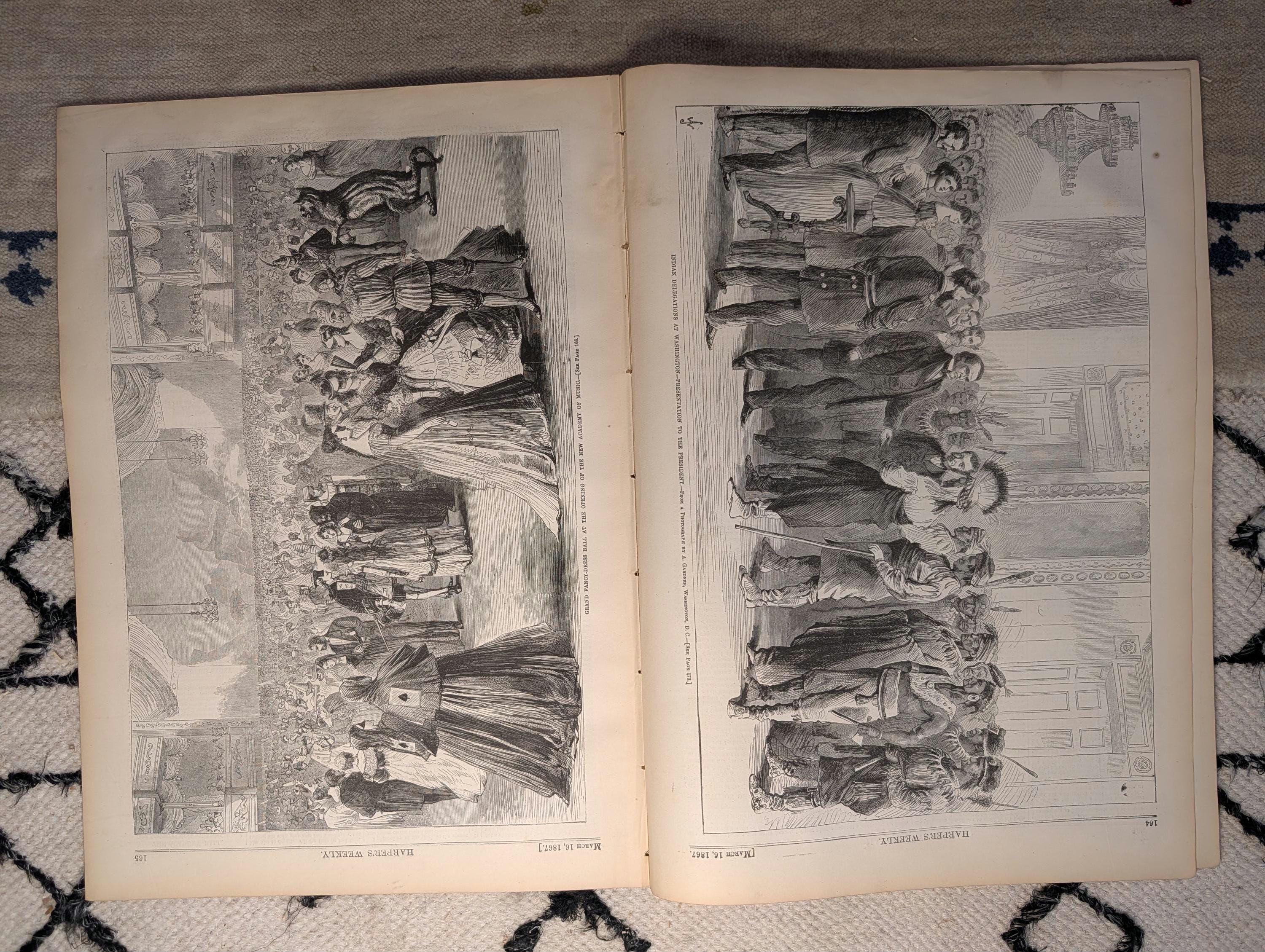 1867 Black Man Votes "Ballot Box" Predates "First Vote" Indian Delegation Mar 16