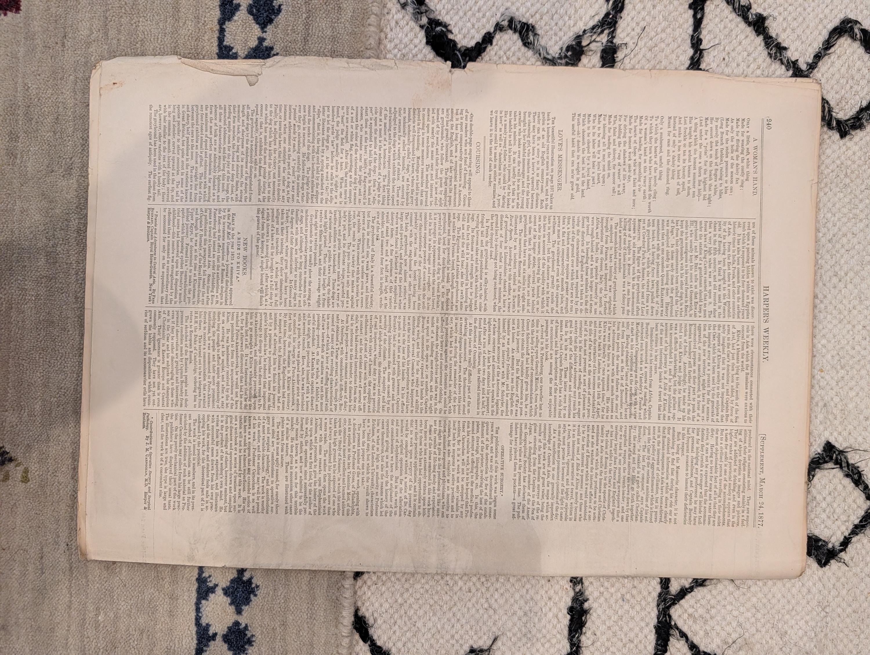 1877 Hayes Inauguration, Wounded GOP Elephant Nast, Coyotes — Mar 24