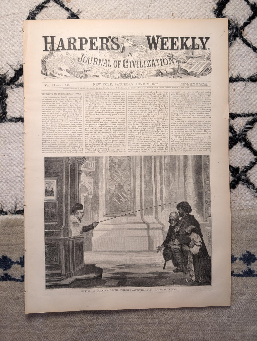 1867 Paul Revere's Ride & Poem, Custer's Scouts, Surratt Lincoln Trial — Jun 29