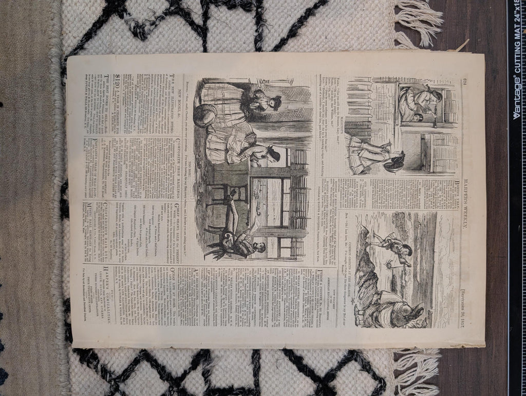1857 SS Adriatic Harper's Weekly September 26 Central America Shipwreck