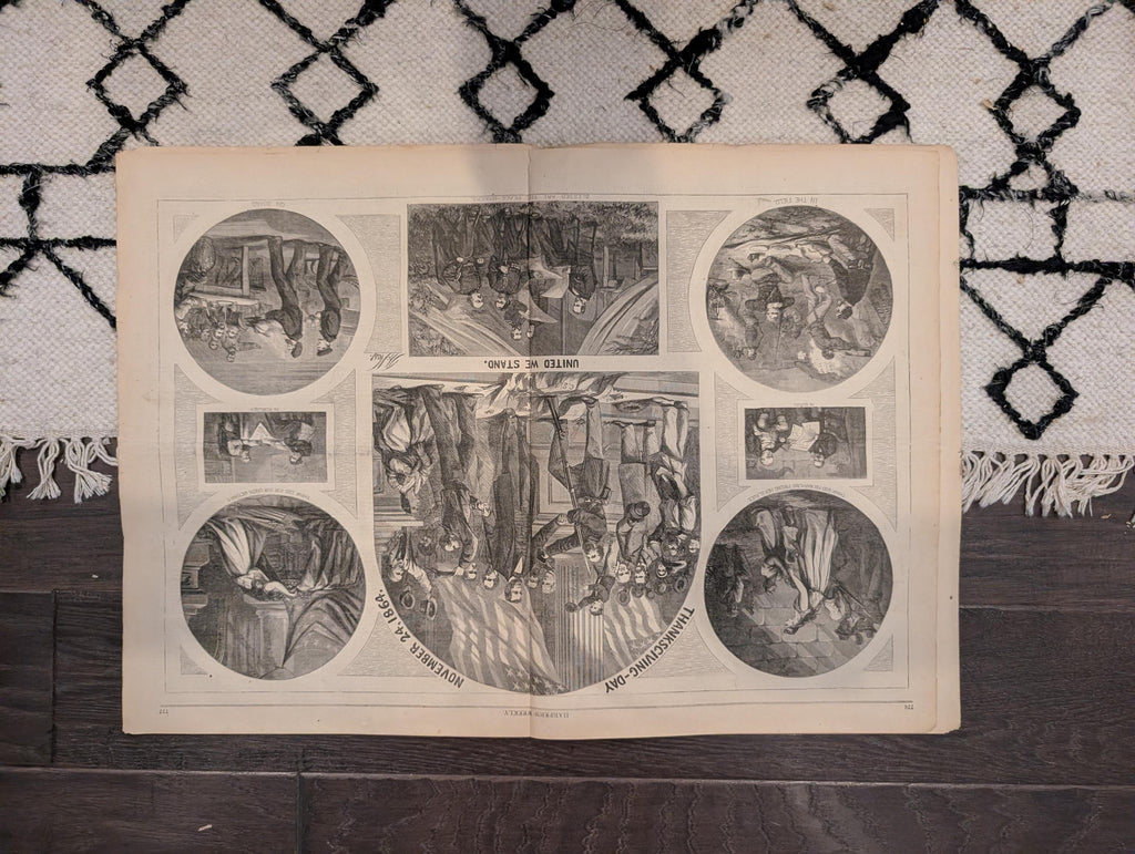 1864 Thomas Nast Thanksgiving Harper's Weekly December 03 Winslow Homer Wishbone