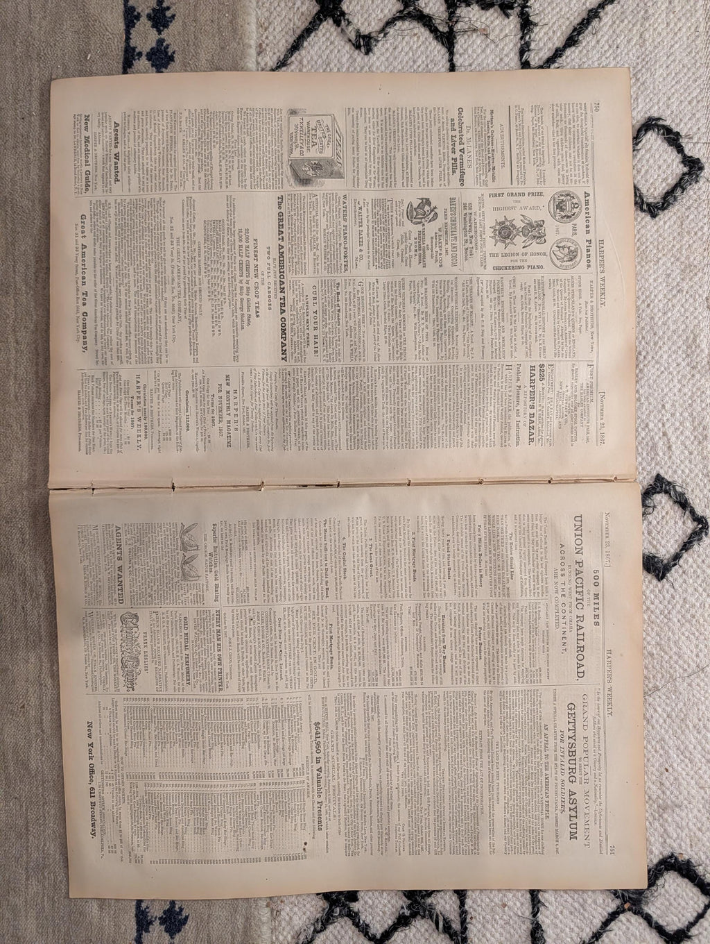 1867 Two Winslow Homer Parisian Ball Prints, Halloween Pumpkin — Nov 23