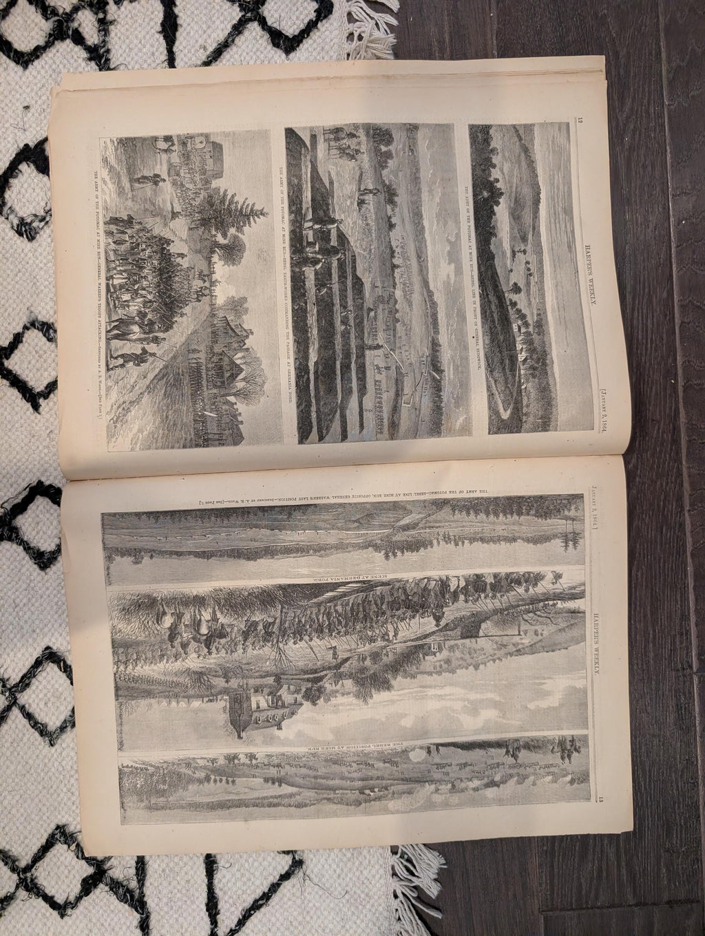 Harper's Weekly 1864 Thomas Nast New Year Jan 02 Monitor Weehawken