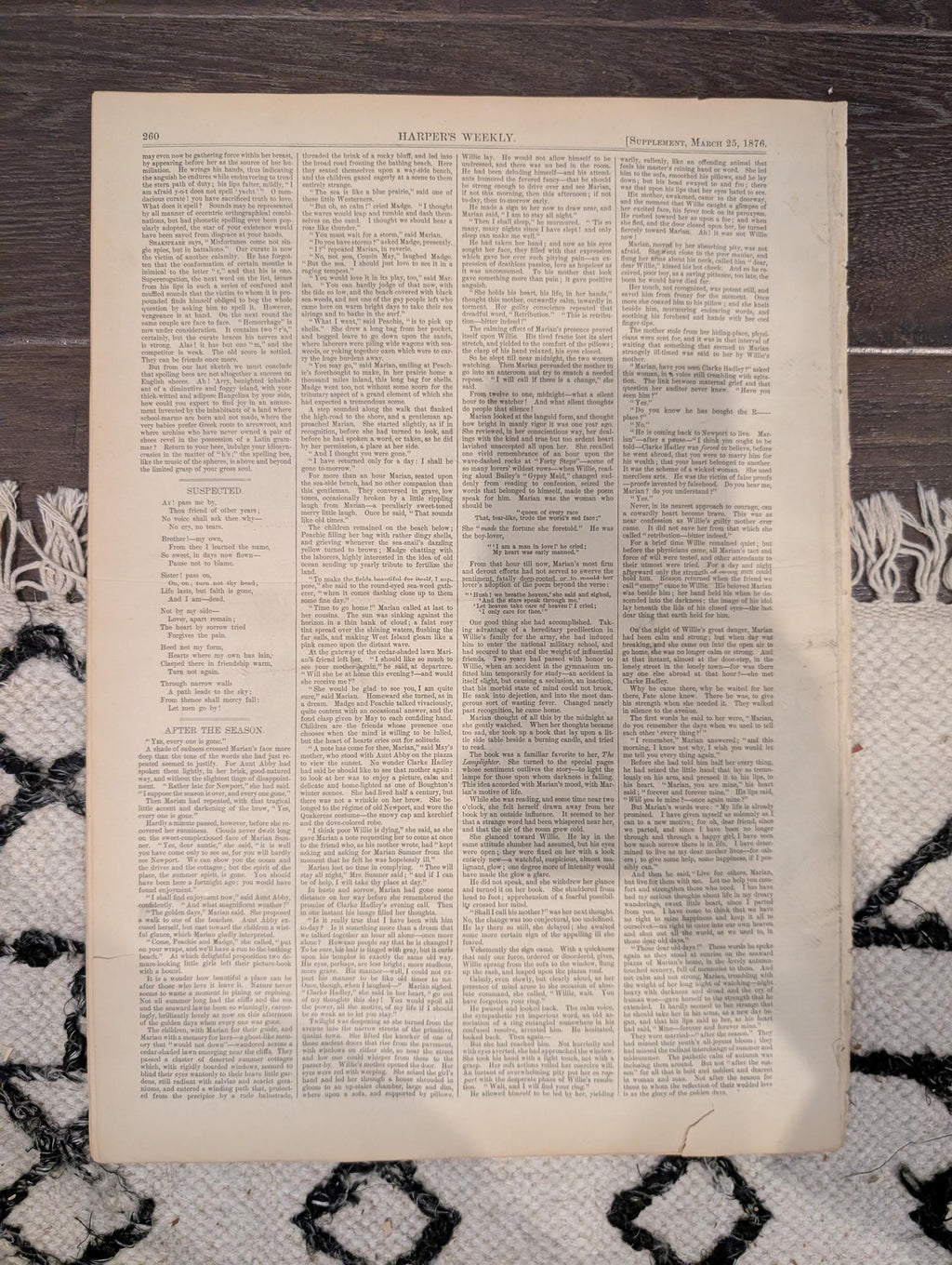 Harper’s Weekly Mar 25 1876 – Thomas Nast, Academy of Music, Bessemer Steel, Big Ben, Supplement Included
