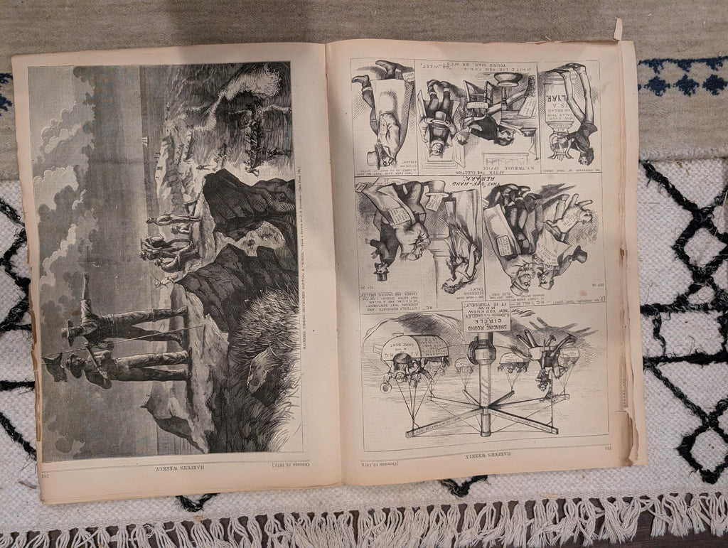 1872 Nast Conspiracy Harper's Weekly Oct 12 Reconstruction Violence