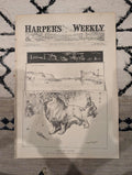 Harper’s Weekly – February 5, 1887, Original  • “Twist the Lion’s Tail” Front Page • Ice Carnival at St. Paul • Doublepage Centerf