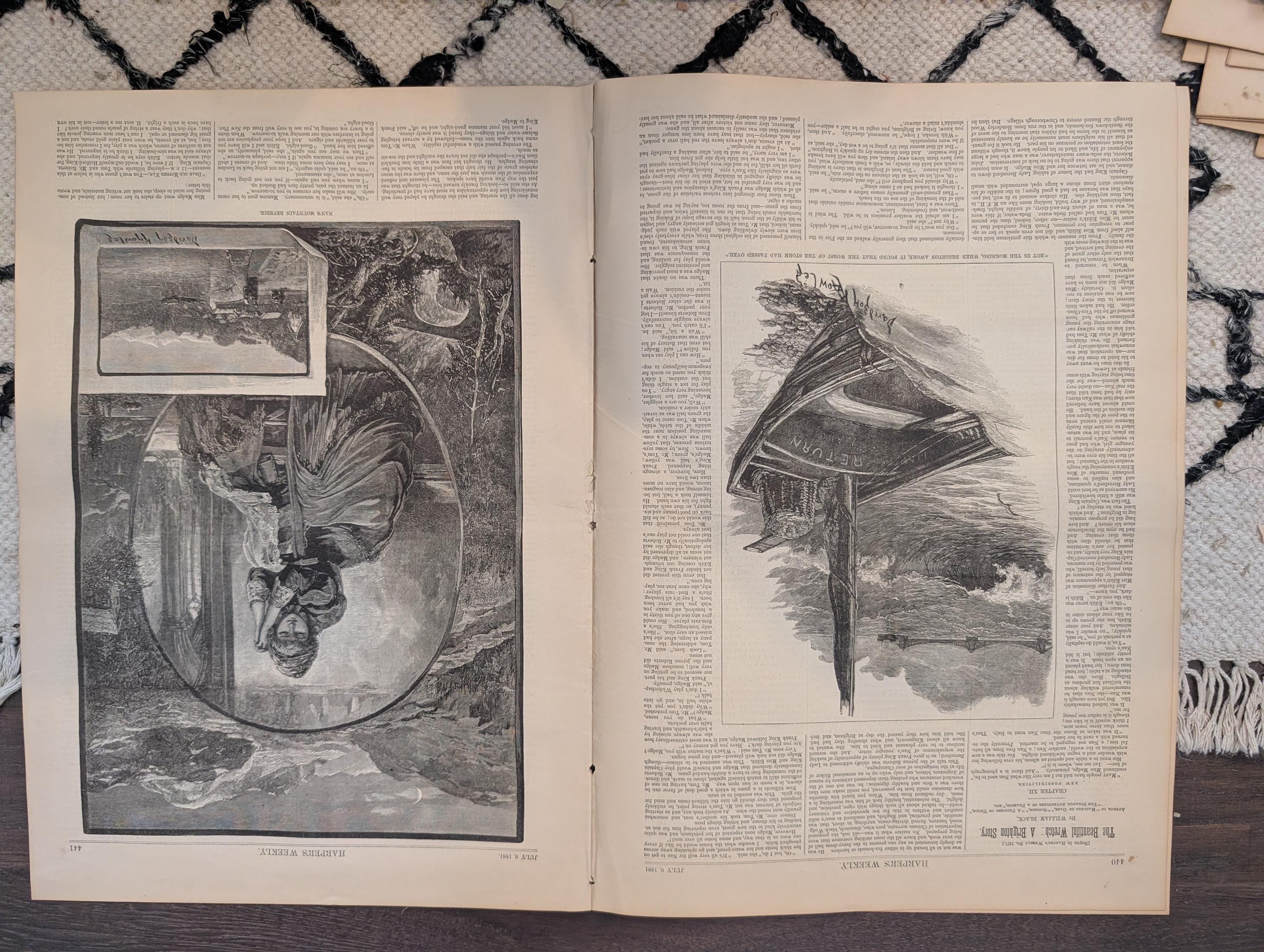 1881 Coney Island Pigeon Shooting, Yacht Racing, Nast "Pound Him" — Jul 9