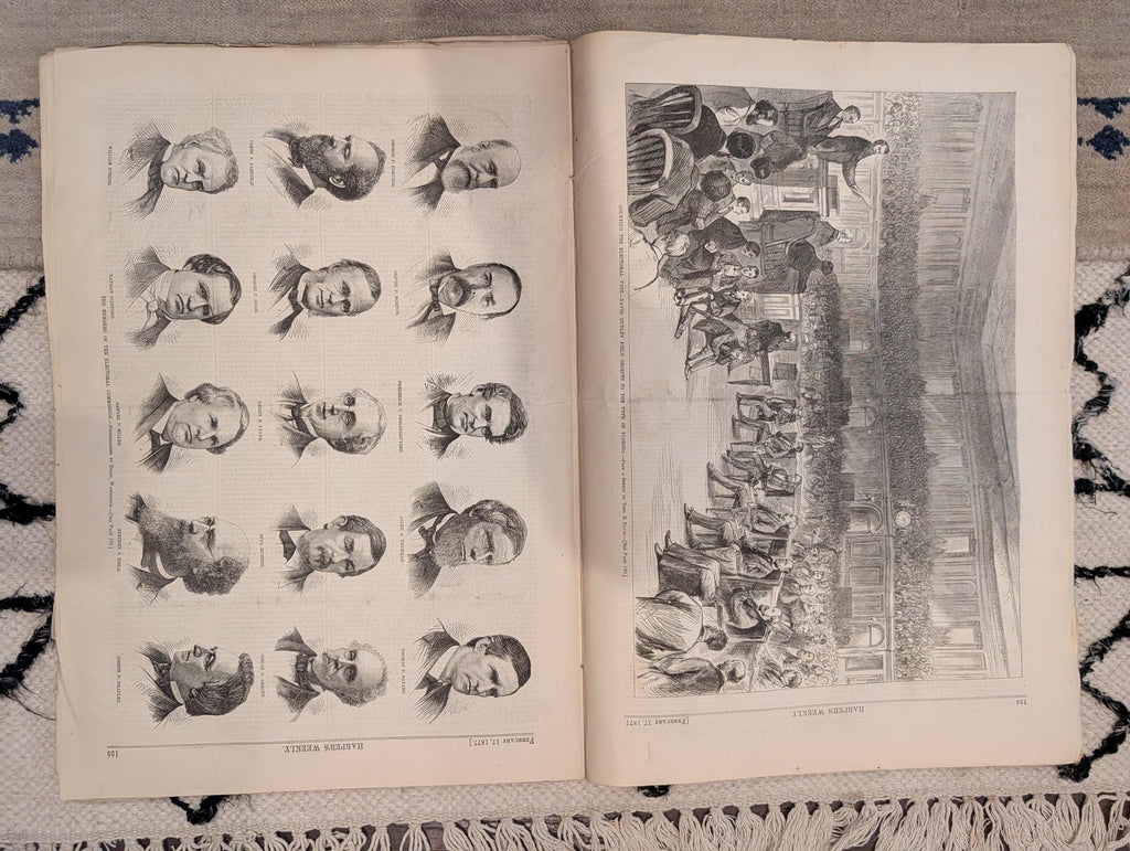 1877 Disputed Election Commission, Nast Cartoon, Friesland Skate — Feb 17