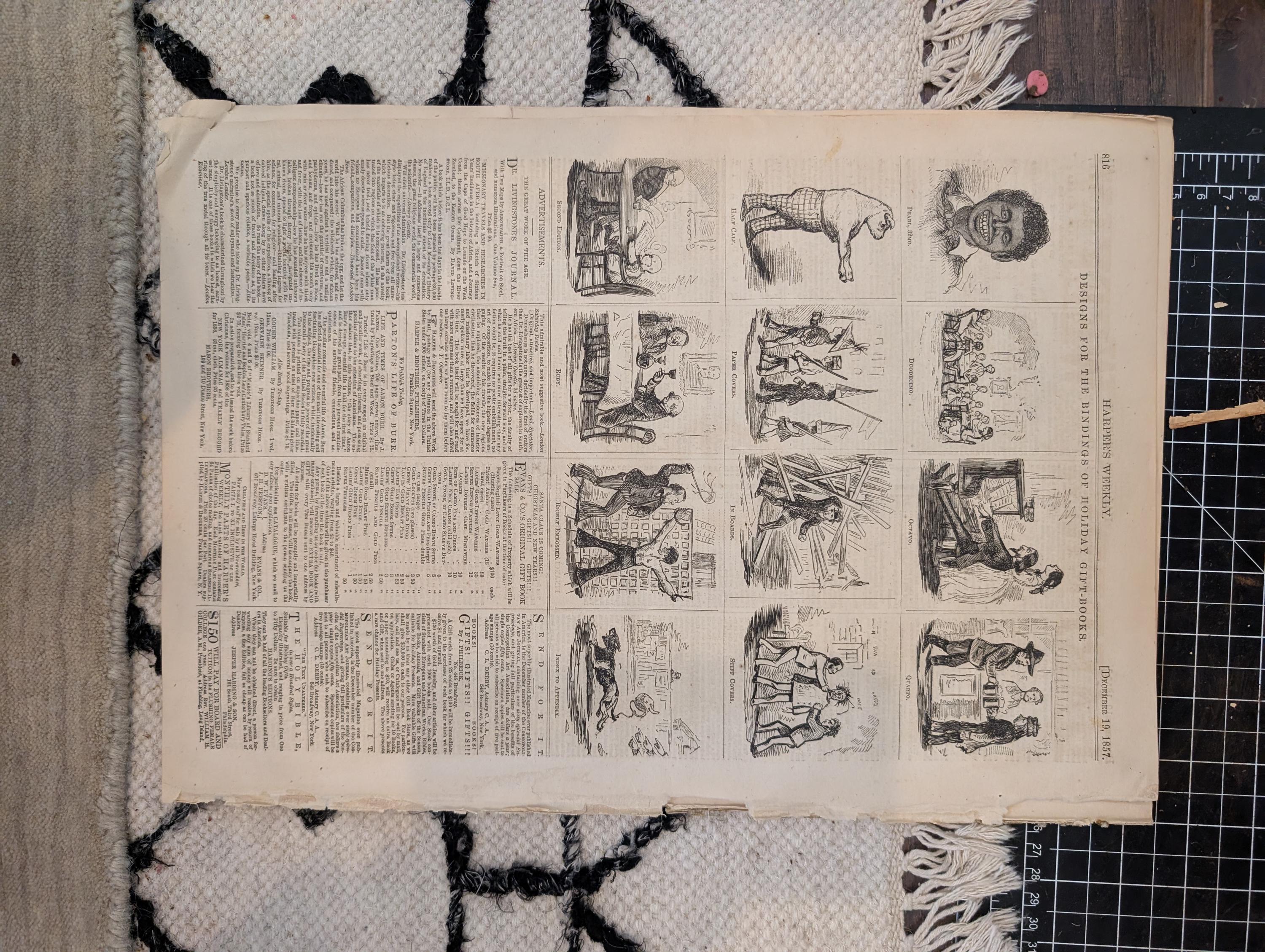 1857 Sir Henry Havelock Harper's Weekly December 19 Broadway Delhi Dogs
