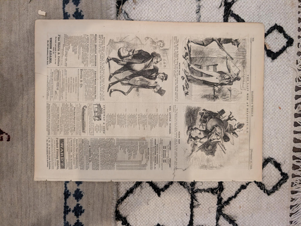 1861 Port Royal Victory Harper's Weekly Nov 30 General Halleck Trent Affair