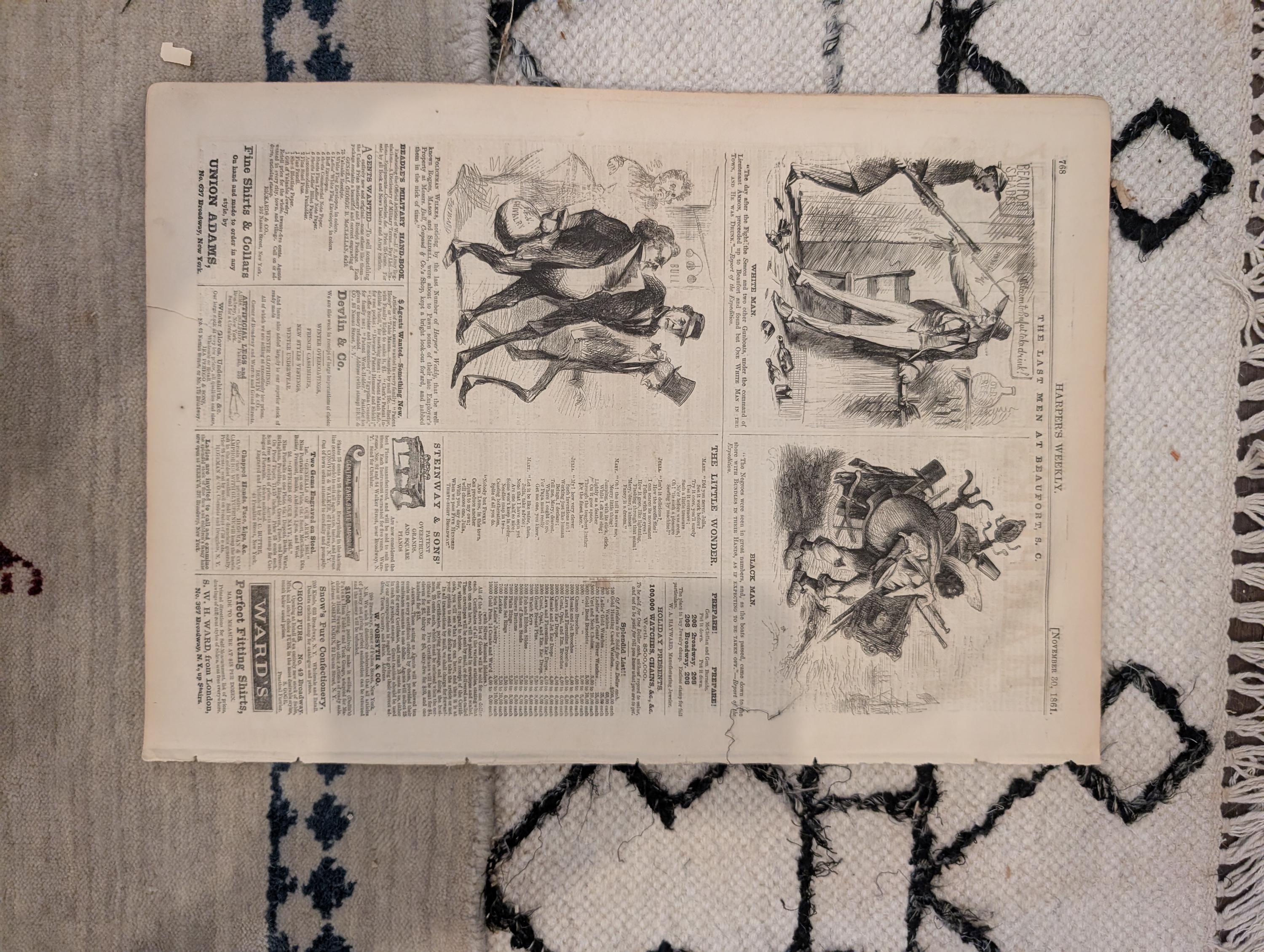 1861 Port Royal Victory Harper's Weekly Nov 30 General Halleck Trent Affair