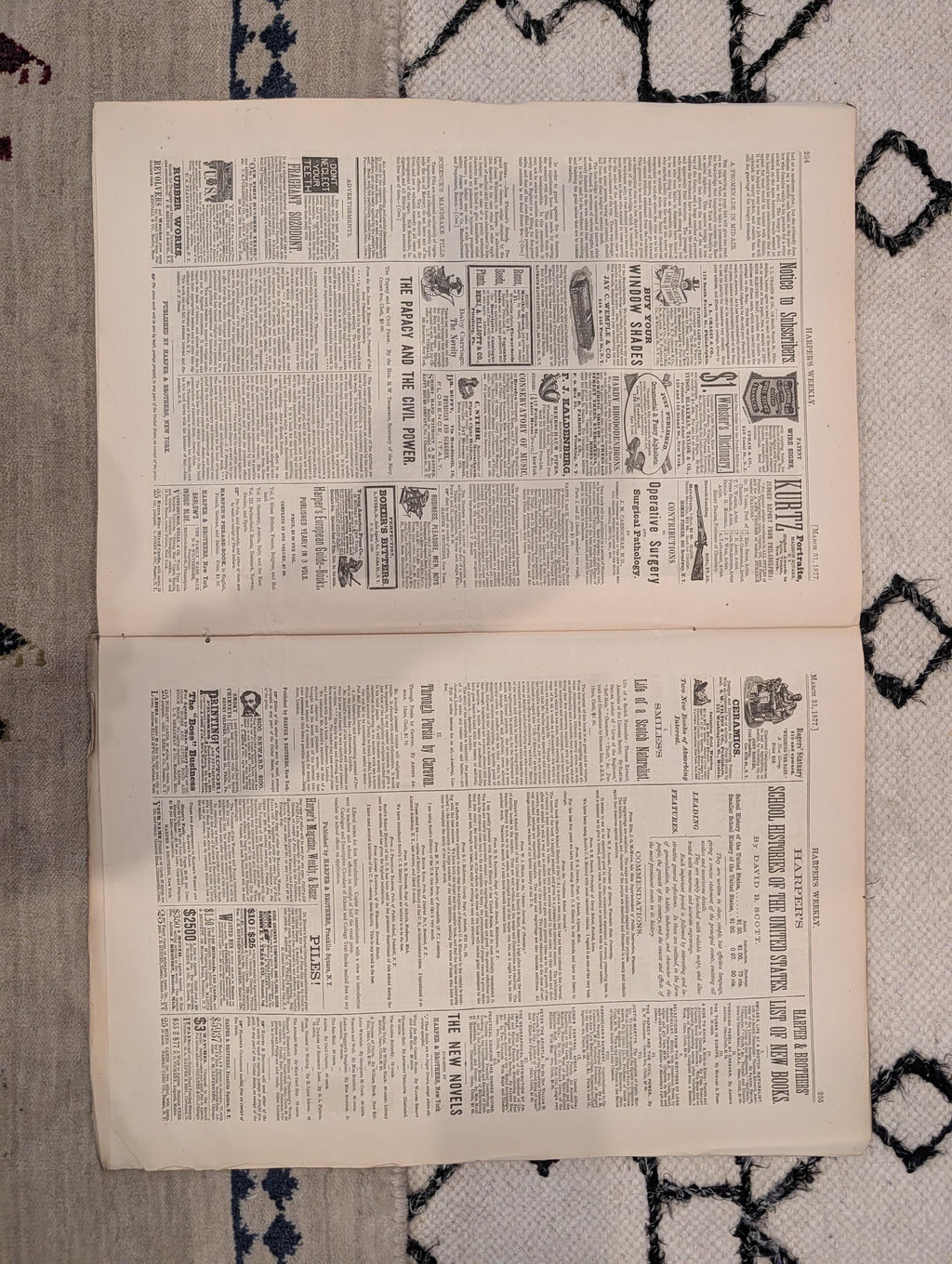 1877 Brooklyn Bridge Tower, Black Philadelphia Sketches, Nast — Mar 31