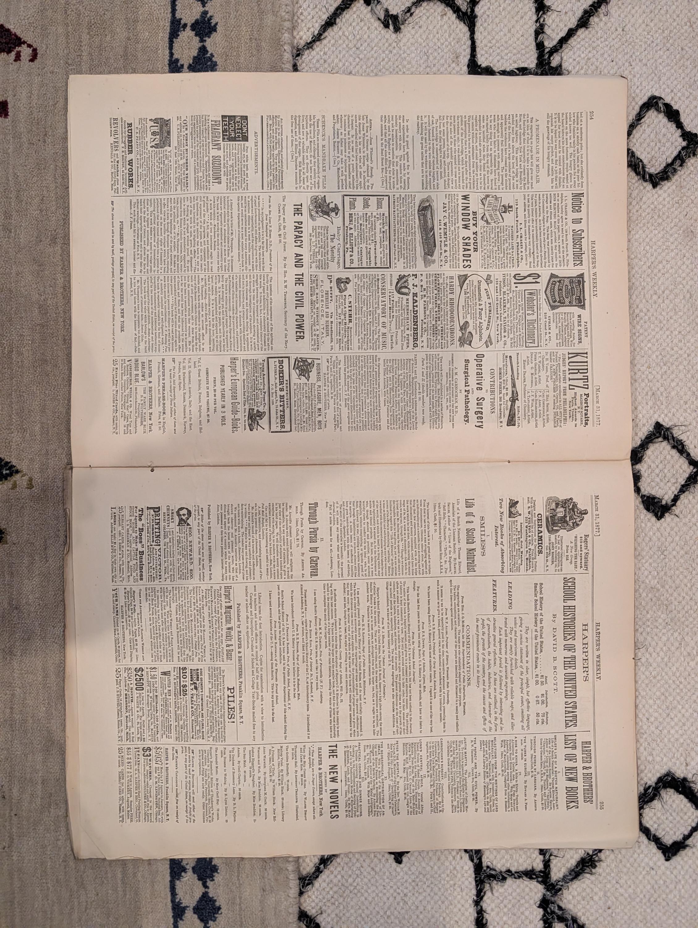 1877 Brooklyn Bridge Tower, Black Philadelphia Sketches, Nast — Mar 31