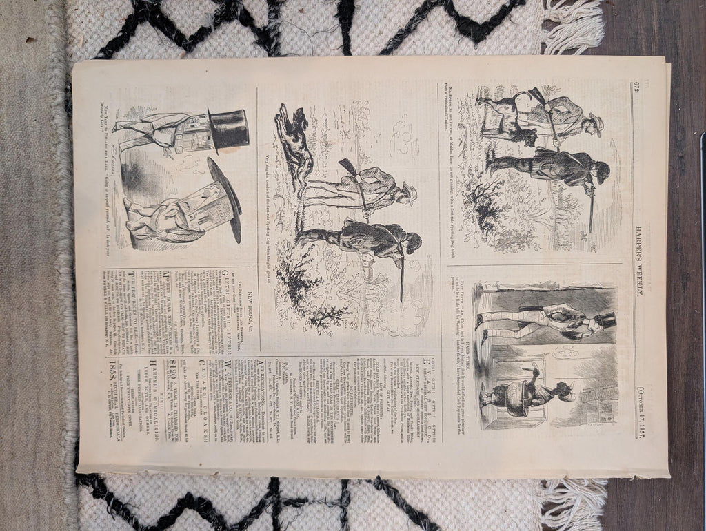 1857 Central America Survivor Harper's Weekly October 17 British Lion Bengal Tiger