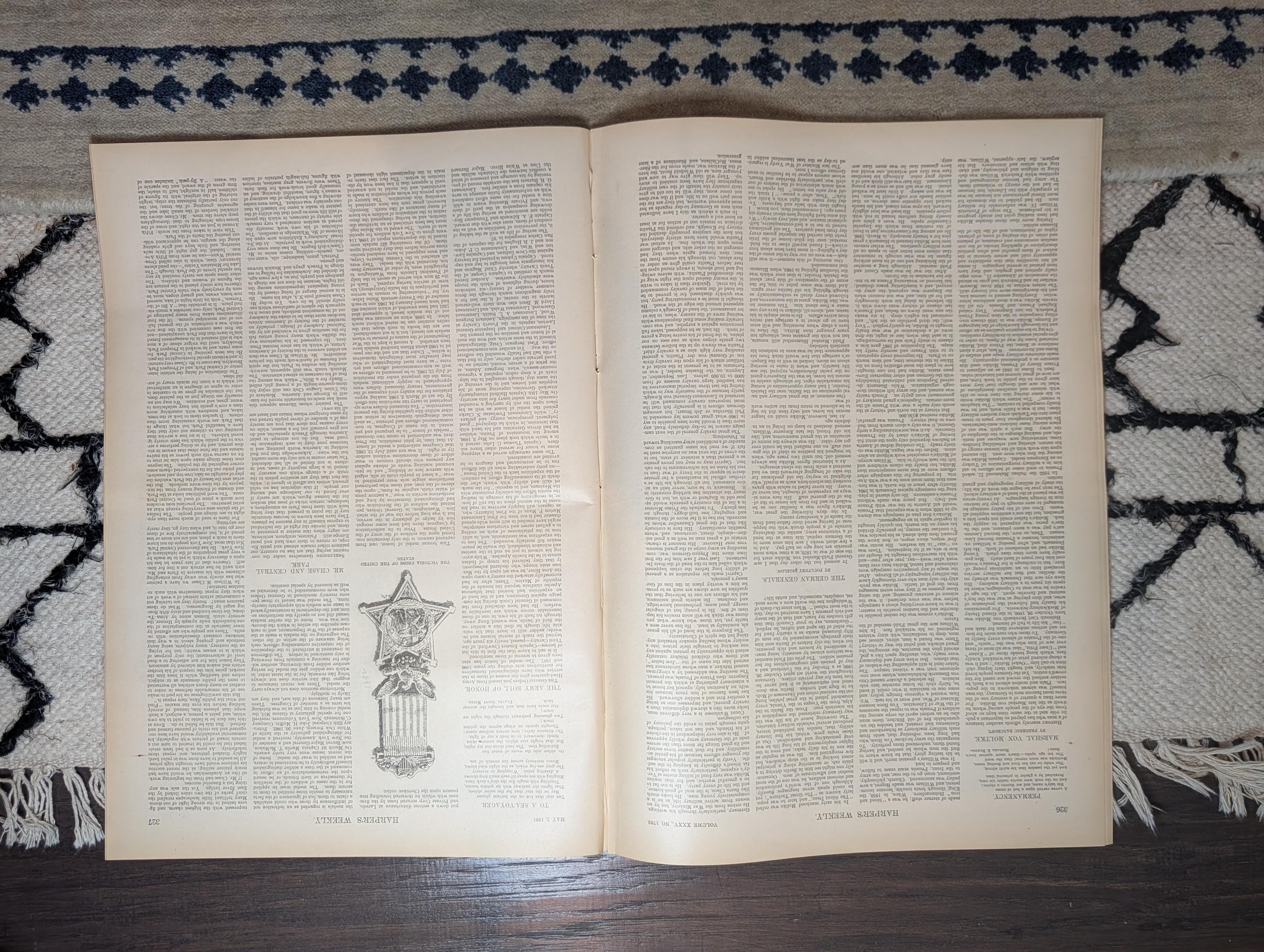 1891 Melbourne Australia 8 Views, Central Park Centerfold, Columbian Expo May 2