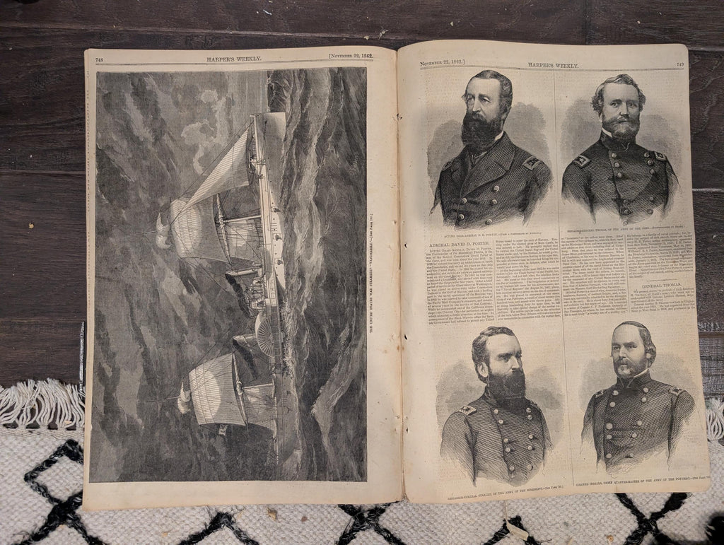 Harper’s Weekly – November 22, 1862 – “Army of the Ohio on the March” • McClellan to Burnside • Horatio Seymour