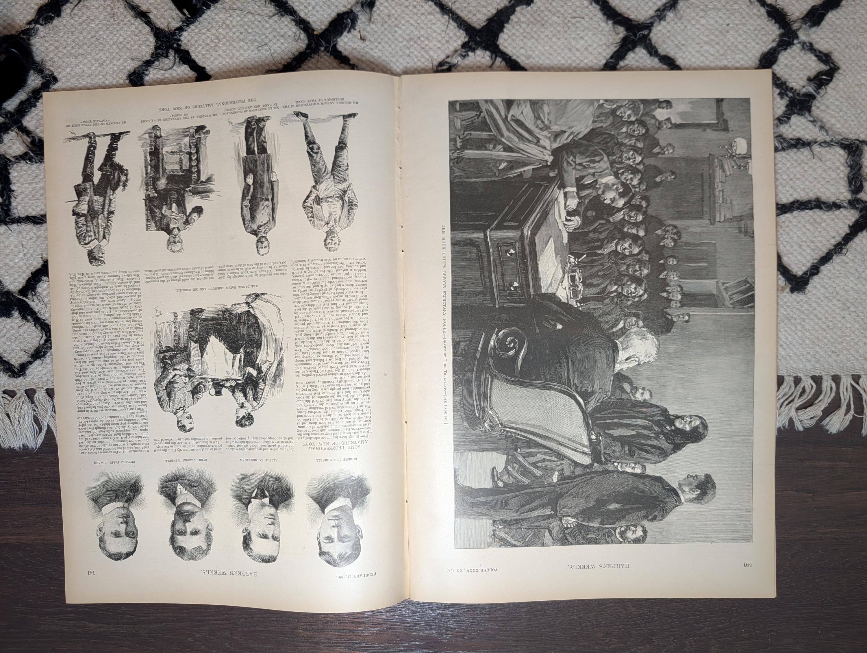 1891 Gen. Sherman Dies — "Marching Through Georgia" Centerfold, Rutgers — Feb 21
