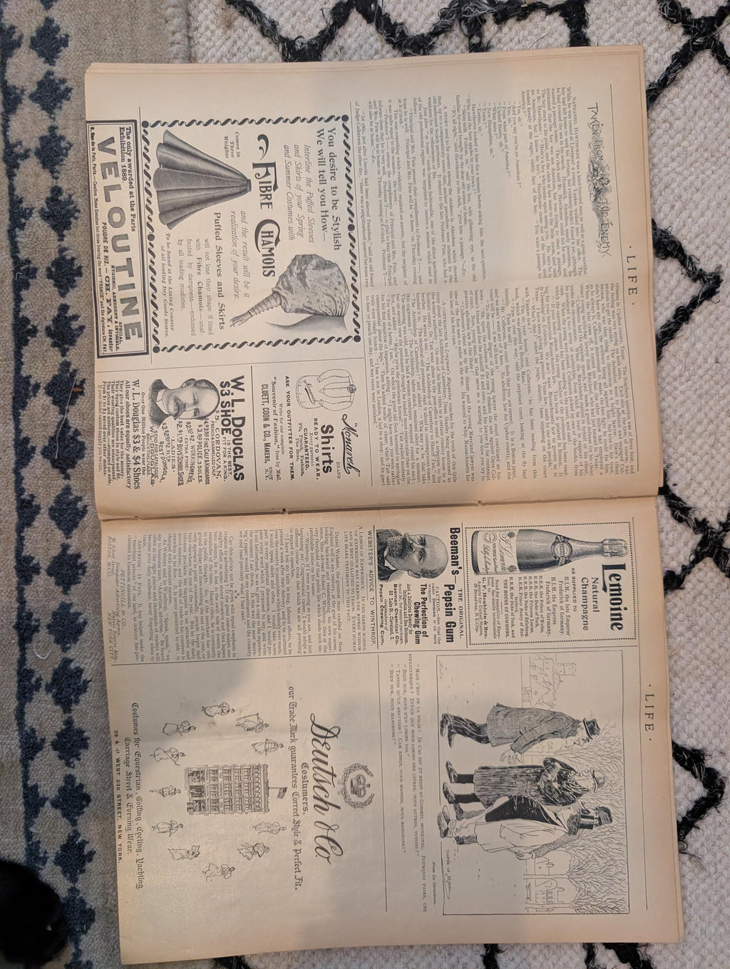 1895 LIFE Magazine — Marion Crawford, Madame Sans-Gêne, Golf, Pabst — March 14