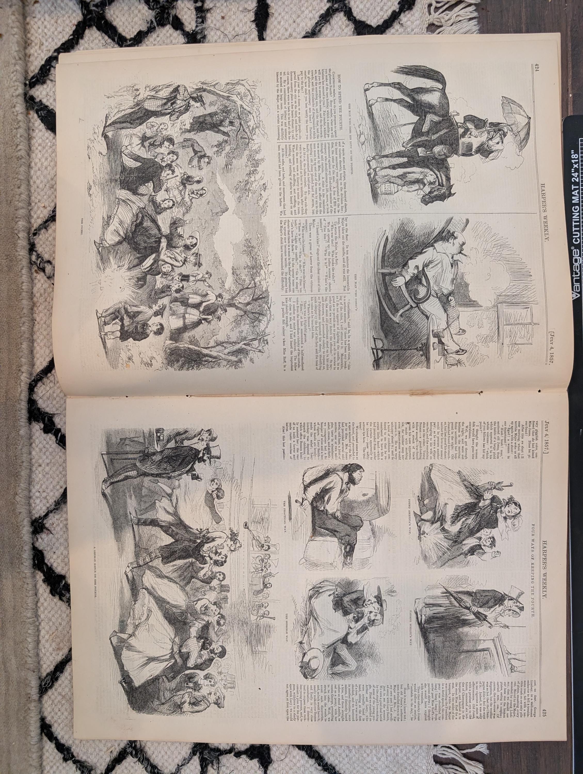 1857 Cincinnati and St. Louis Harper's Weekly July 04 Henry Clay Kentucky