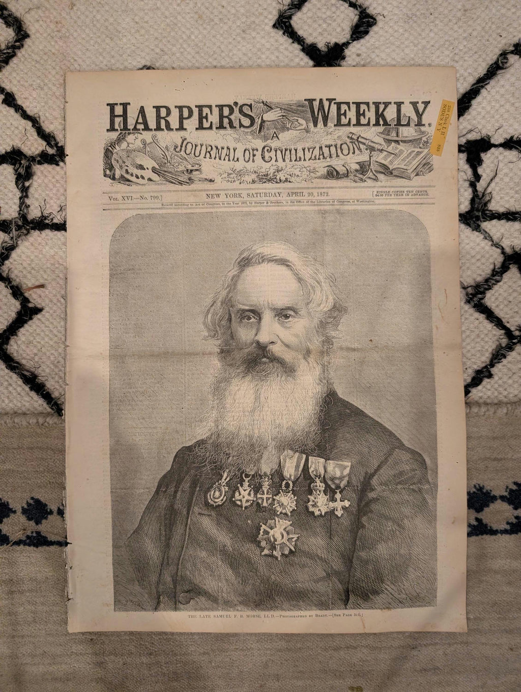 1872 Samuel Morse Harper's Weekly April 20 North Carolina Sketches State Dept