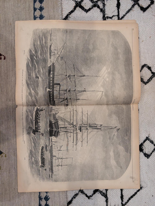 1861 General Butler Hatteras Expedition Harper's Weekly Sept 14 West Point Foundry