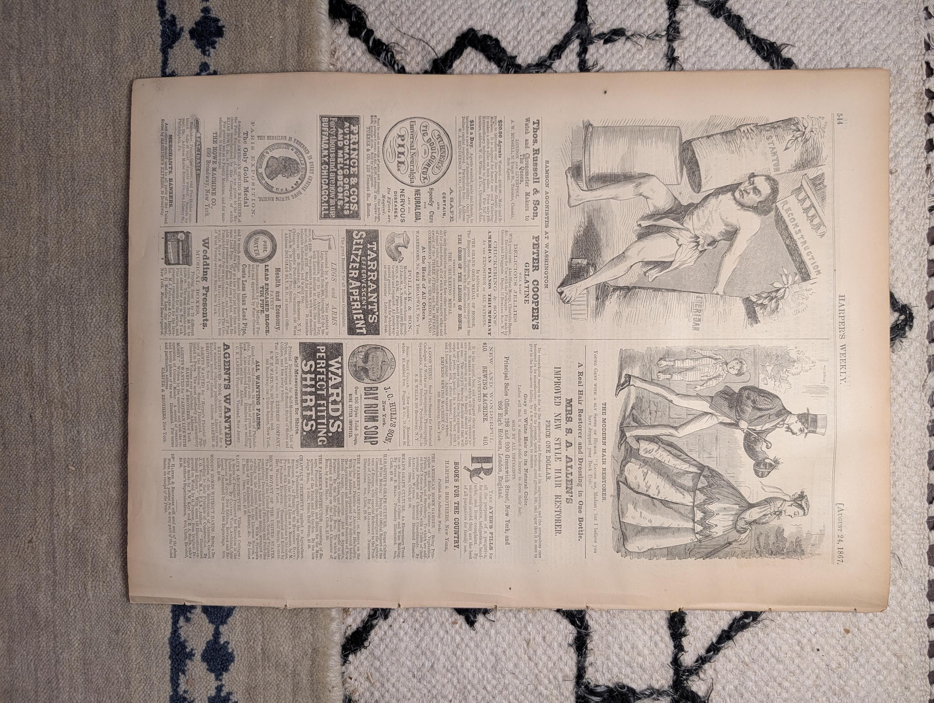 1867 Saratoga Races, Newport Round Tower Mystery, Sedgwick Obituary — Aug 24