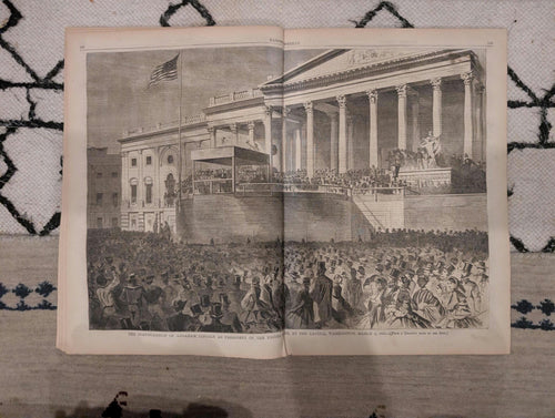 1861 Lincoln Inauguration Winslow Homer Harper's Weekly March 16 Norfolk Navy Yard