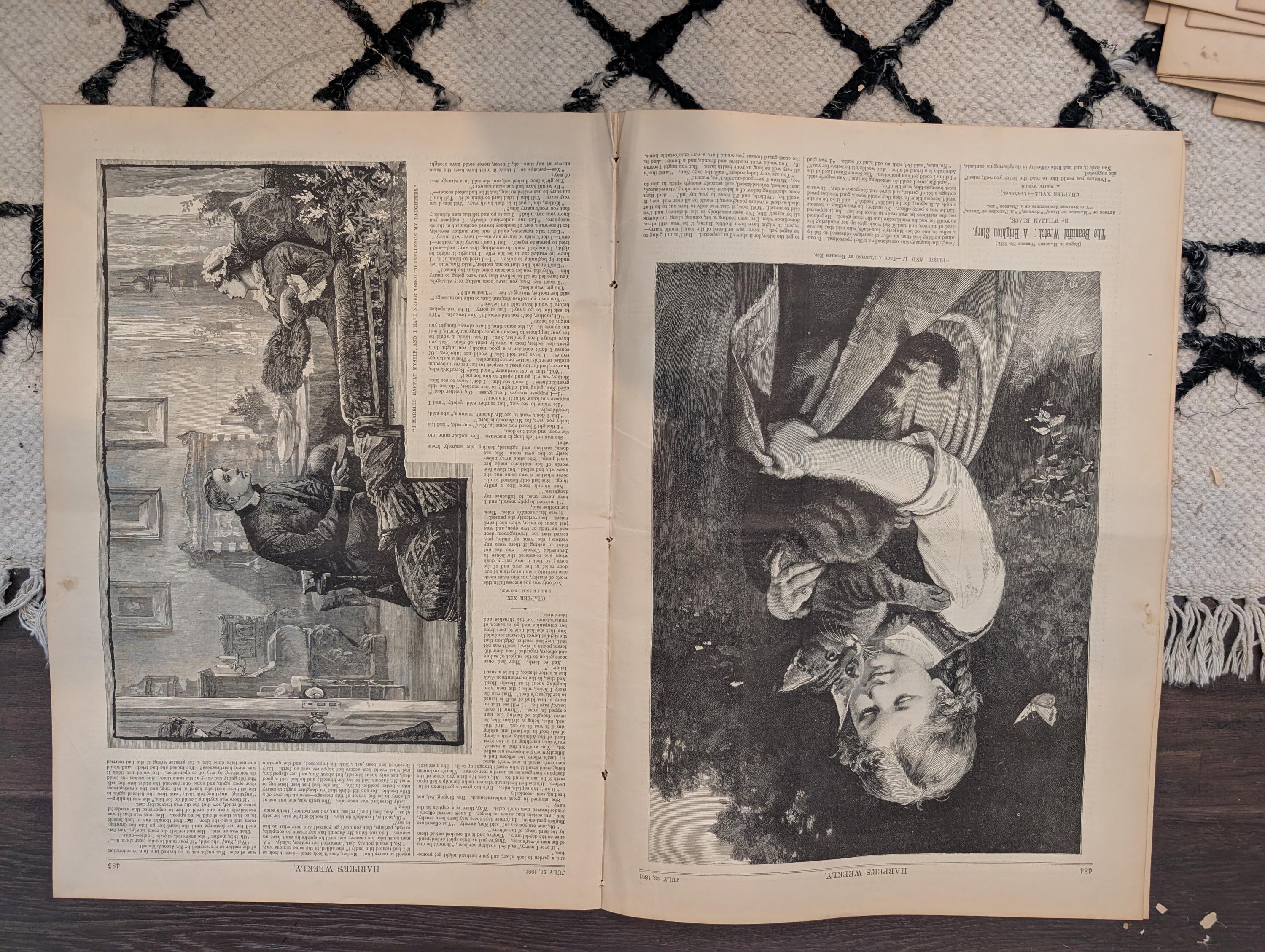 1881 Garfield Assassination Special Edition, Nast "At Liberty's Door," Lincoln — Jul 23
