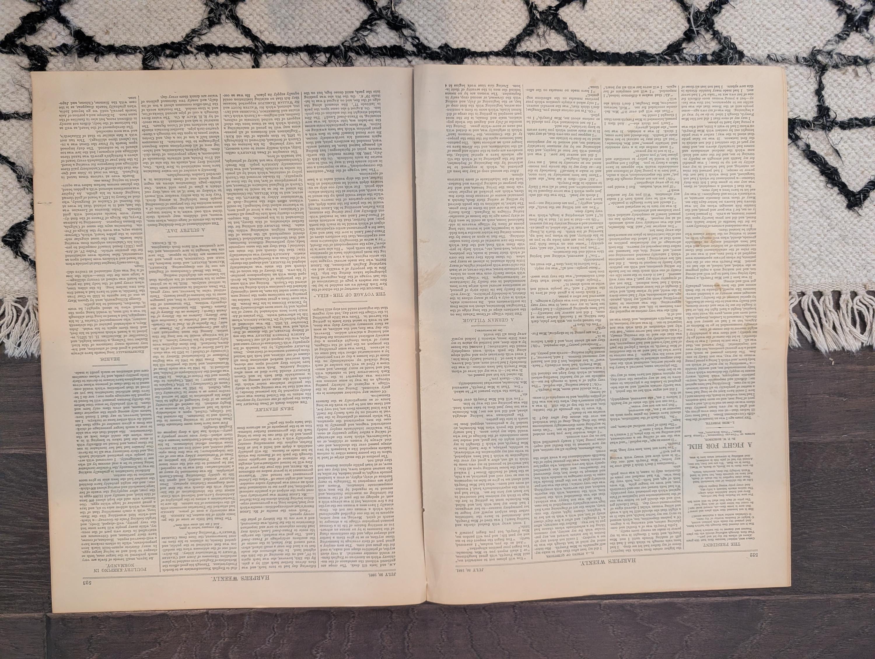 1881 Nast "War into Africa," Regatta Lightship, Eira Voyage, Juvenile Laws — Jul 30