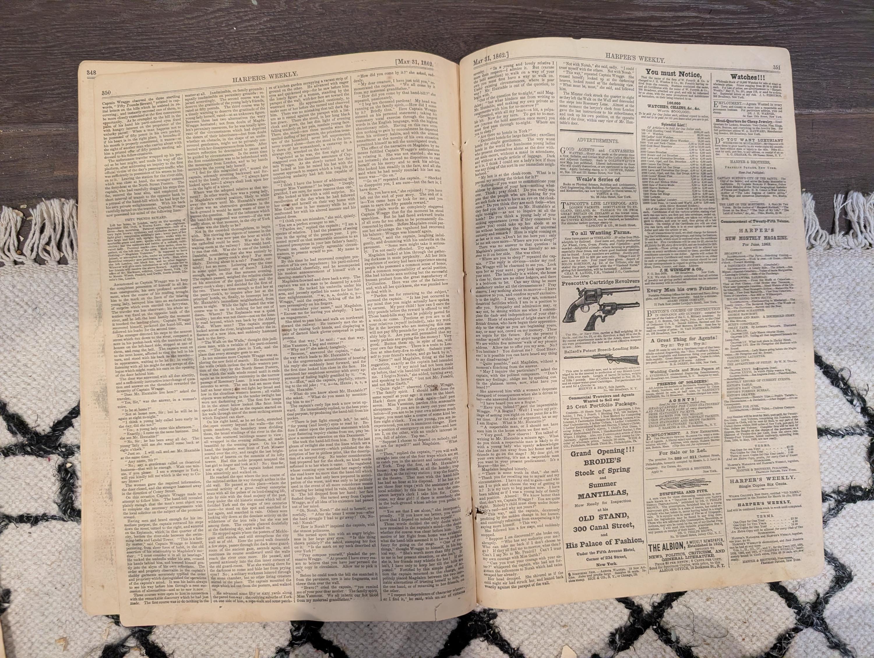 Harper’s Weekly – May 31, 1862 – Balloon View of Fort Darling • Richmond Panoramic Centerfold • Naval Battles on the Mississippi