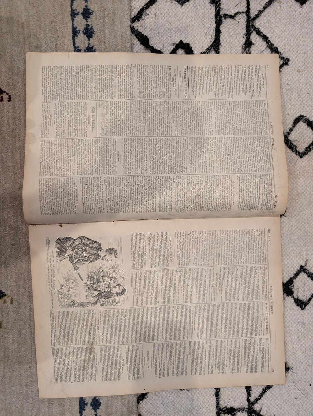 1861 Fire Zouaves Harper's Weekly May 18 Lady Davis Fort Pickens Dickens