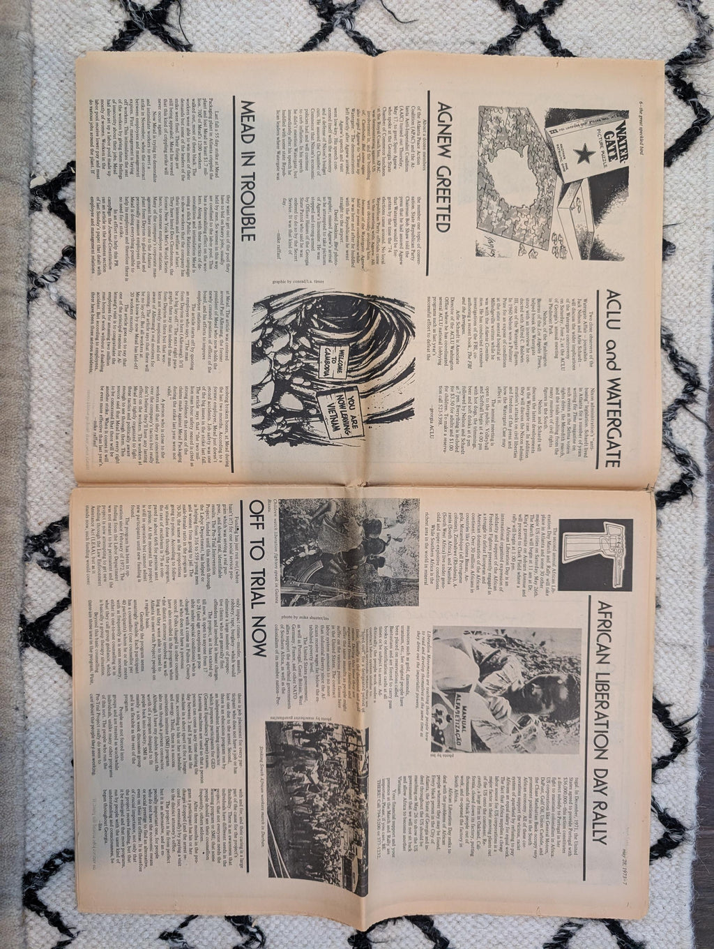 The Great Speckled Bird May 28, 1973 • Jane Fonda on POWs • Howard Moore & Metro Desegregation • African Liberation Day • Atlanta Undergroun