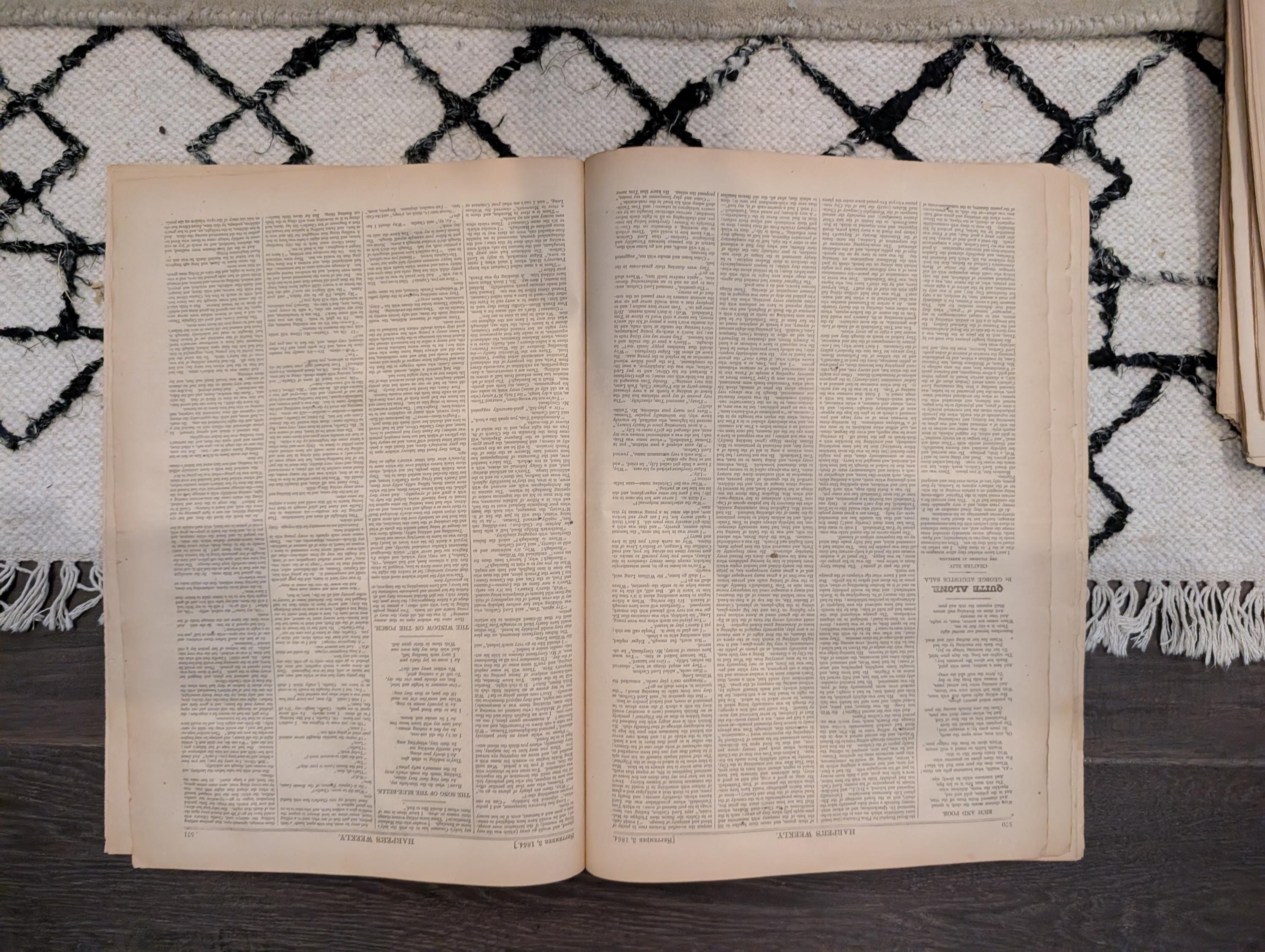 1864 Thomas Nast Compromise With The South Harper's Weekly September 03 Farragut Mobile Bay