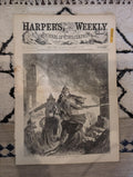 1872 Boston Fire Department Bird's Eye Harper's Weekly Nov 30 Church