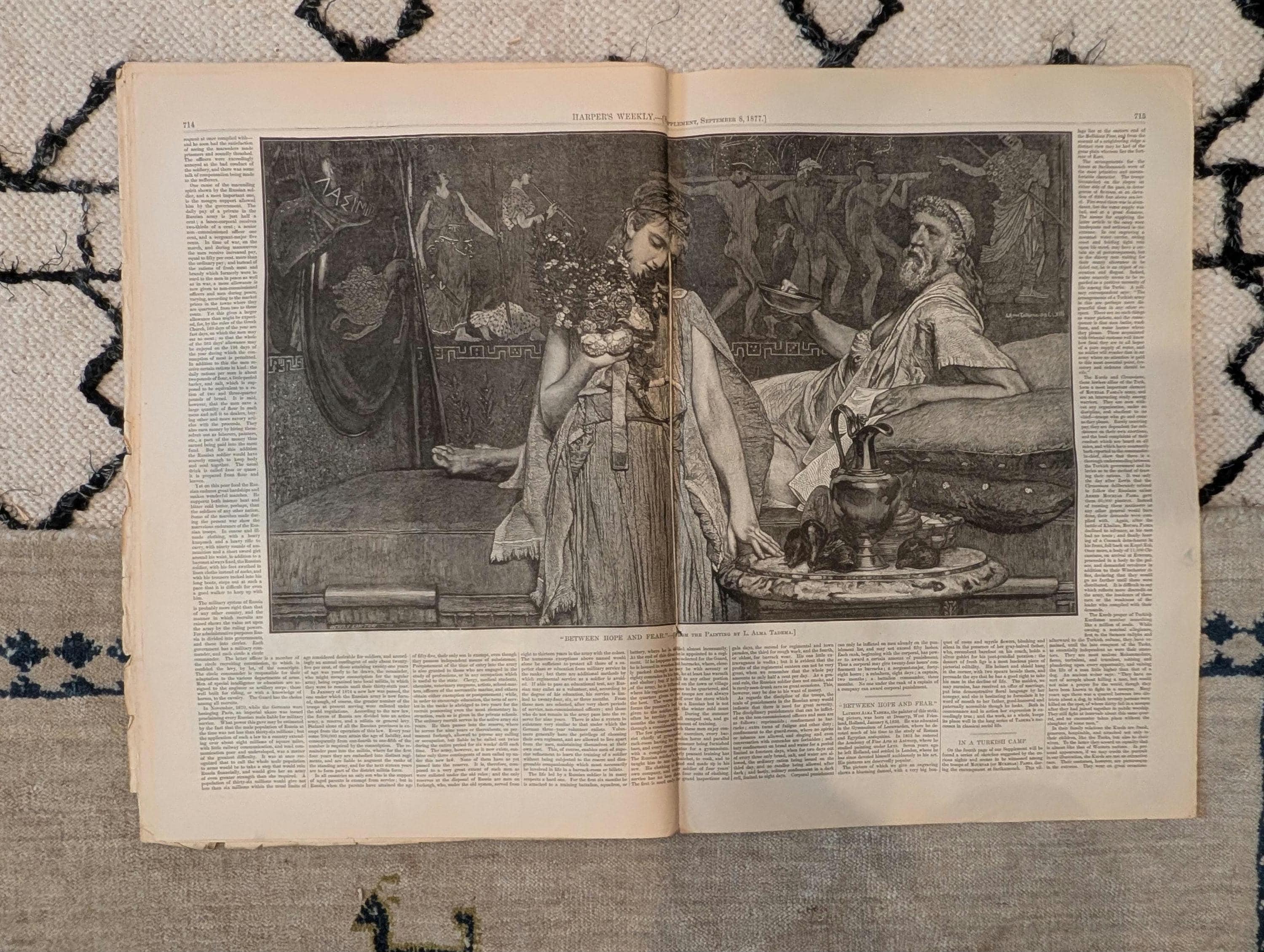 1877 Alma-Tadema Centerfold, Clamming Long Island, Rubens — Sep 8