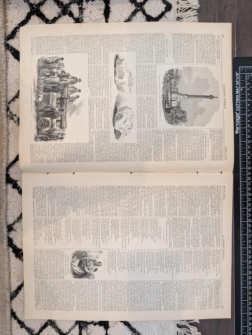 1857 Cincinnati and St. Louis Harper's Weekly July 04 Henry Clay Kentucky