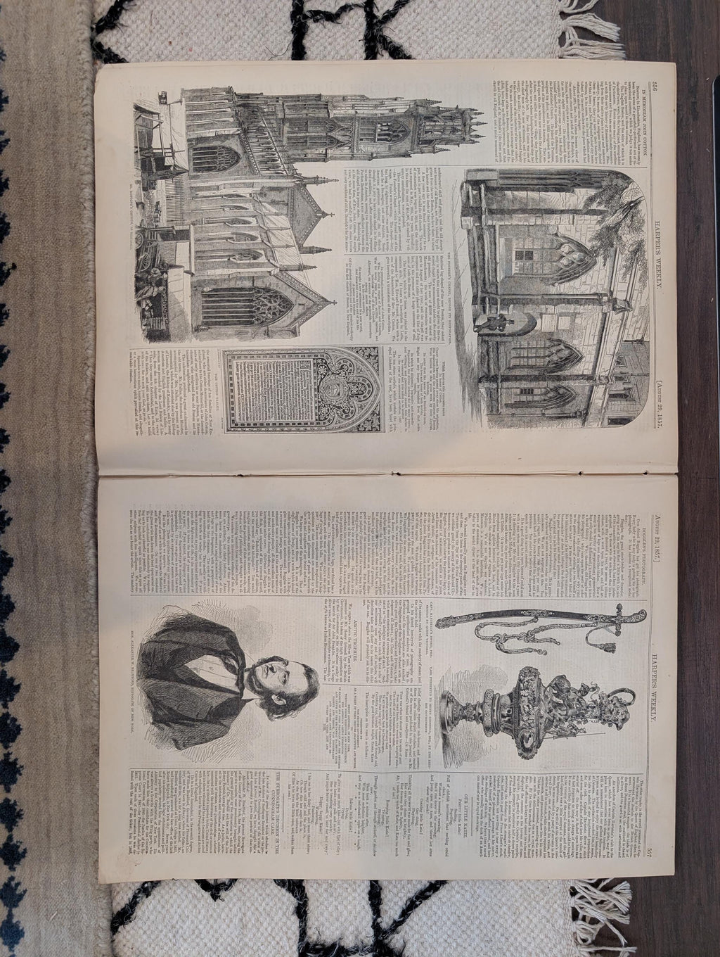 1857 Dr. Livingstone Africa Harper's Weekly August 29 Broadway New York City