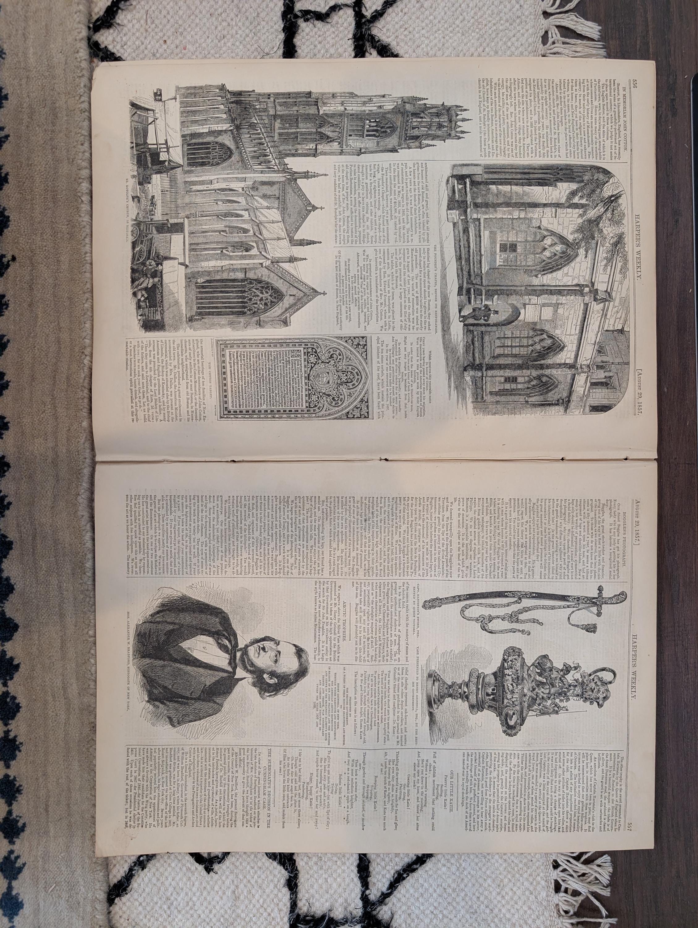 1857 Dr. Livingstone Africa Harper's Weekly August 29 Broadway New York City