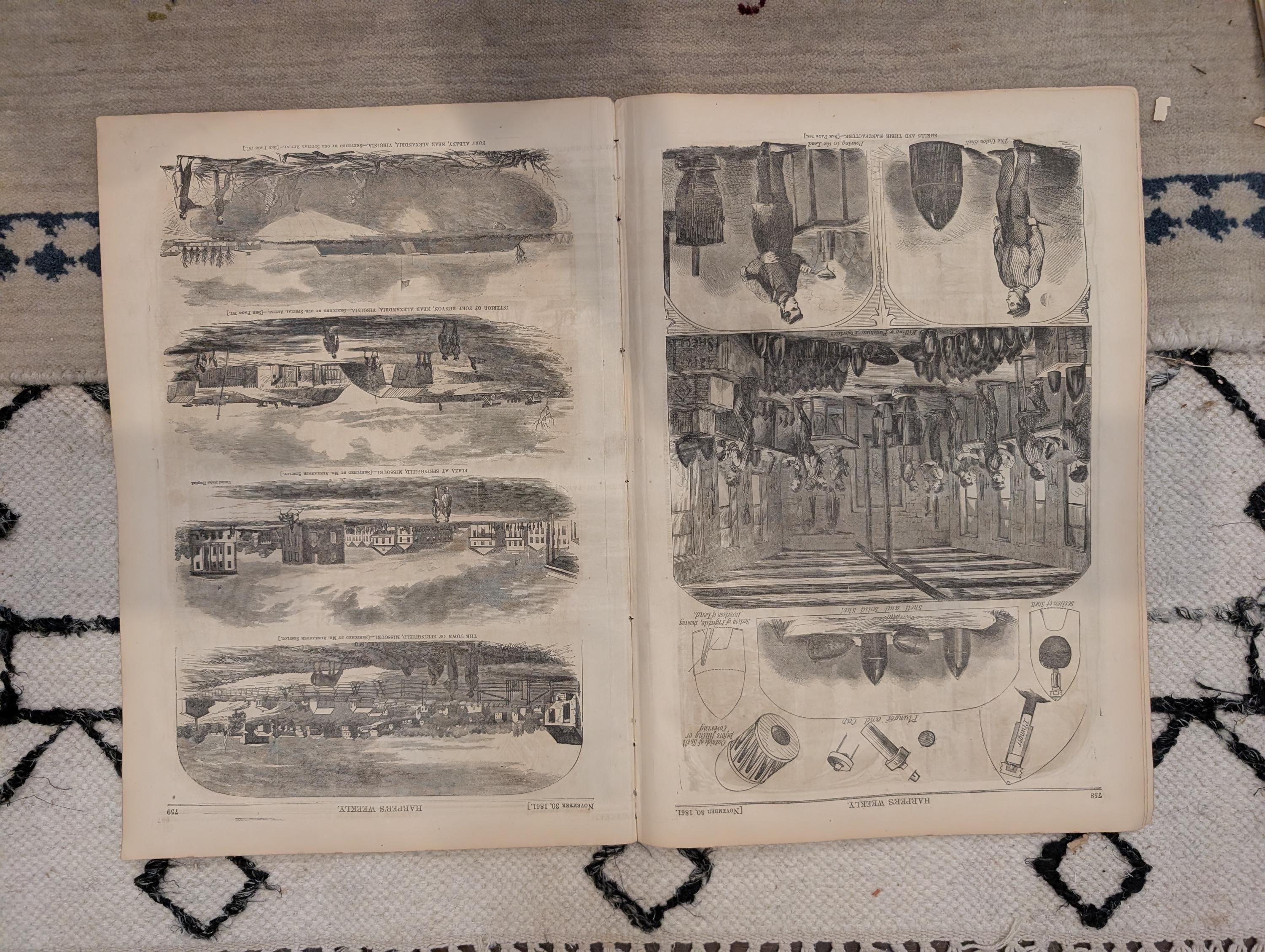 1861 Port Royal Victory Harper's Weekly Nov 30 General Halleck Trent Affair