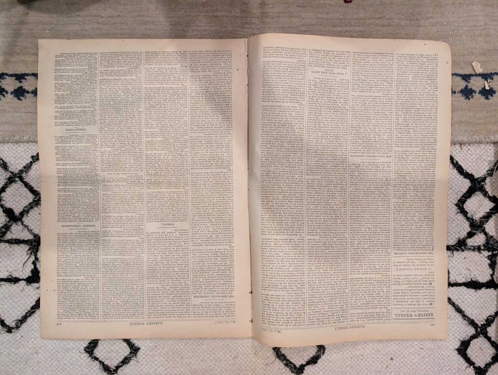 1872 Shah's Palace Teheran Harper's Weekly May 25 Jerusalem Under Temple