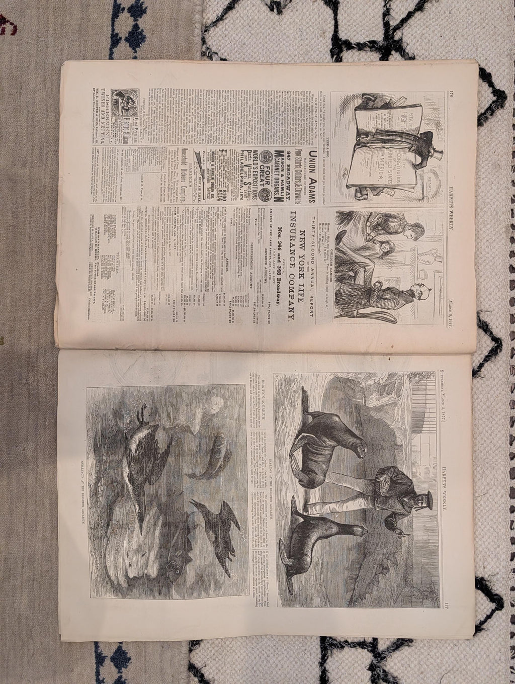 1877 Southern California Sports, Nast Cartoons, Constantinople — Mar 3
