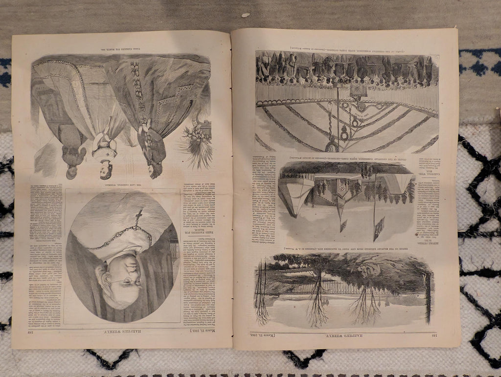 1865 New York Victory Parade Harper's Weekly March 25 Phil Sheridan Mobile Bay