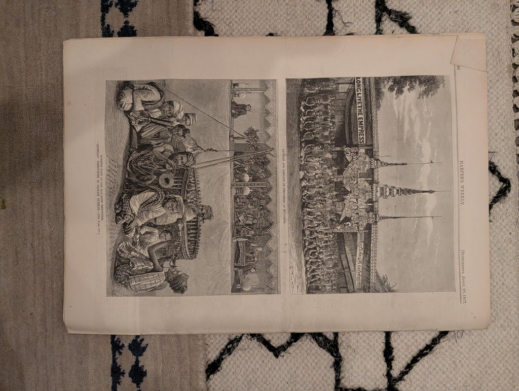 1877 London Workhouse, Schliemann Mycenae, Young Lions, Nast — Apr 28
