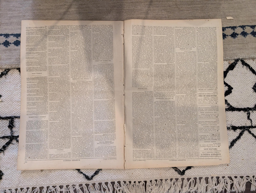 1872 Nast No Surrender Harper's Weekly Dec 07 Boston Fire Gambling